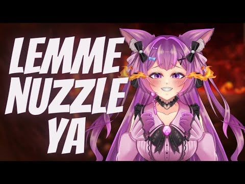 Mischievous hellhound warms you up with her tail (F4A) [ASMR RP] [Binaural] [Brushing] [Wolf girl]