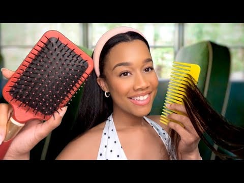 ASMR Girl Who Can’t Stop Gossiping Plays With Your Hair on The School Bus 📚💆 ASMR Hair Play