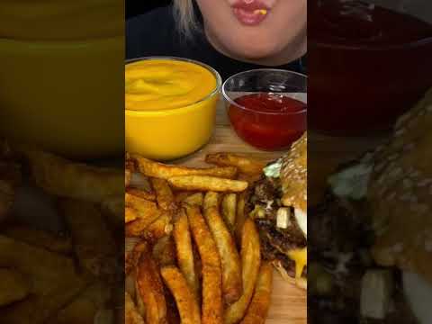 Extra Cheesy Cajun Fries From Five Guys #shorts #asmr
