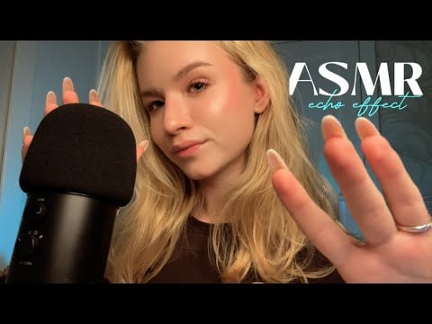 asmr echoed mouth sounds and visual triggers for your sleep 😴 