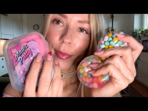 Tingly #ASMR Play With Squishy Balls & Magic Putty 🪄🌈