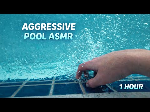 Poolside ASMR 1HR fast aggressive compilation (No Talking, loop for sleep)
