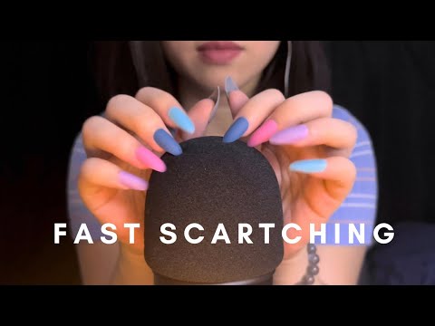 ASMR Mic Scratching , Fast Scratching, Brain Melting , Mic Triggers , No Talking