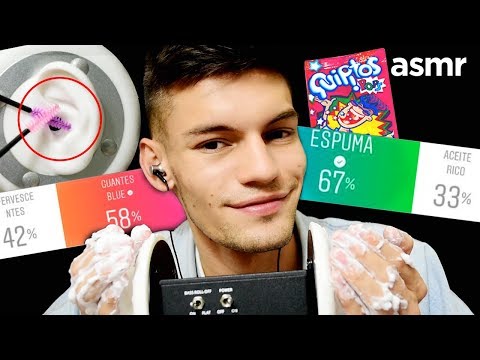 ASMR - USTEDES Eligieron Estos SONIDOS | Espuma, guantes, eating - ASMR Español - Mol