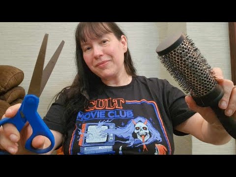 Sleep inducing ASMR Haircut & Styling RP