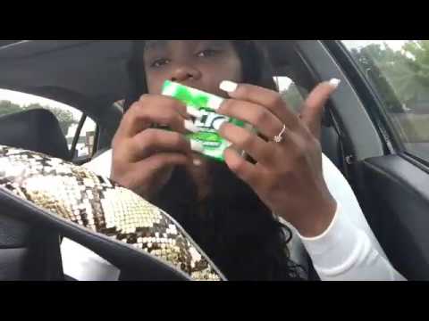 Asmr Gum Chewing in the car