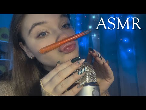 АСМР таппинг по вещам студента👩‍🎓 || ASMR tapping