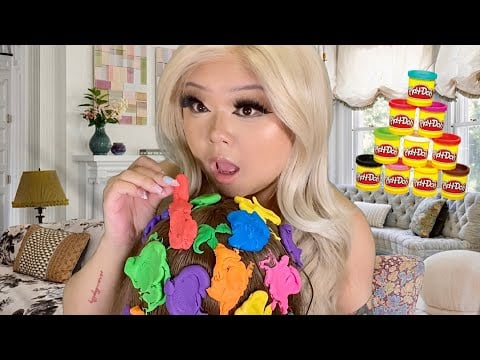 BABYSITTER EATS THE PLAYDOH YOU GET STUCK IN YOUR HAIR 💇🏻‍♀️(realistic)(asmr)