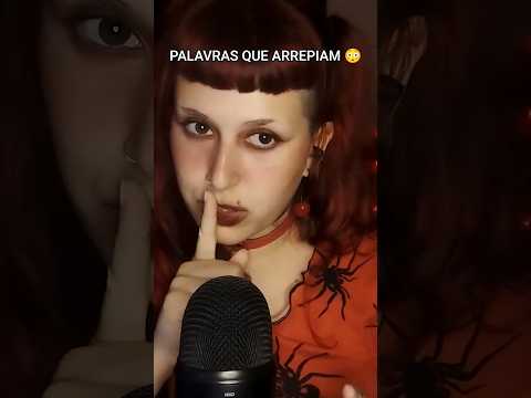 Essas palavras te arrepiam? 🤔 #asmr #asmrsounds