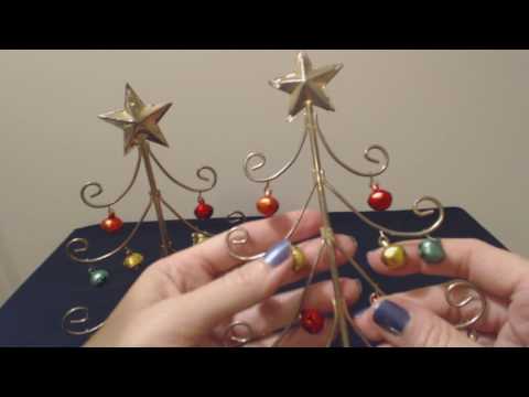 ASMR (Some) Whisper 🎄 Jingle Trees 🎄 Jingle Bell Christmas Tree Show & Tell