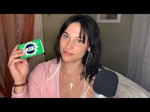 ASMR | Ear to Ear Gum Chewing w/ Face Touching For Sleep