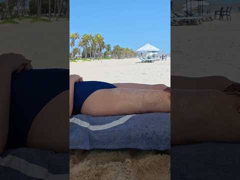 Masaje de cuerpo completo en una playa de Venezuela💆‍♀️🇻🇪 #beach #massage #relax #masajerelajante