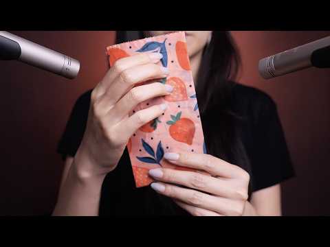 ASMR Hypnotic Beeswax Wrap Triggers for Sleep (No Talking)