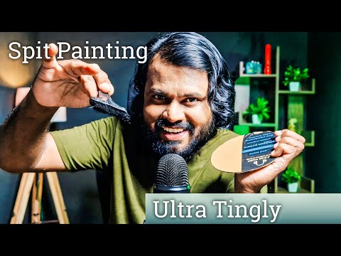 ASMR Spit Painting & Mouth Sounds 🎨🖌️