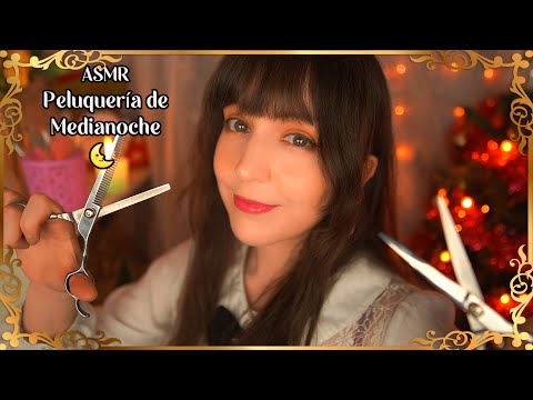 ⭐ASMR Peluquería de Medianoche [Sub] Corte de Cabello y Estilo para Año Nuevo