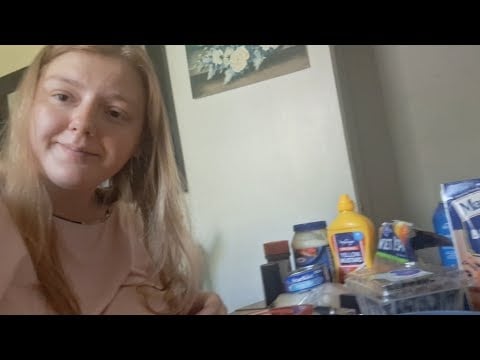 ASMR- Baking Blueberry Muffins and Making Tuna Salad- Lofi Rambling, Chopping, Taste test etc.