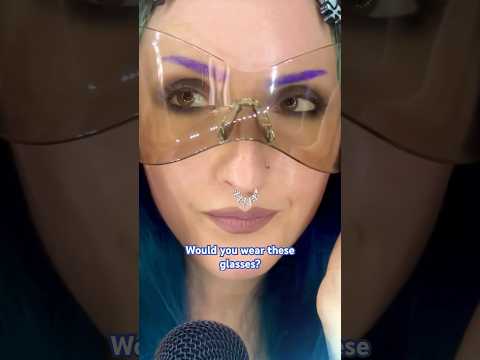 I think these glasses are super fun! #asmr #asmrnailtapping #gothgirl #asmrsounds #asmrvideo