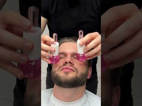 Watch this crazy video in full on my channel😱 #asmr #asmrbarber #haircut #massage #relax #barber