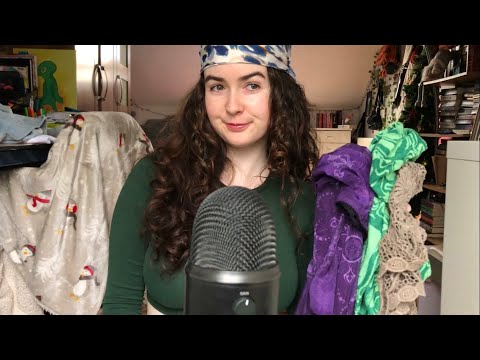 ASMR || Clothing haul💌(fabric scratching)