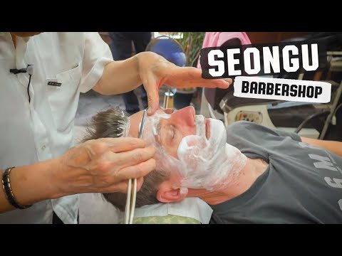 💈 Relaxing SHAVE with HAIR WASH & STYLE |  성우이용원 Seongu South Korea's Oldest Barbershop in Seoul