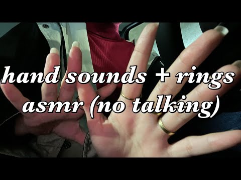 hand sounds asmr with rings! (no talking) || lofi asmr