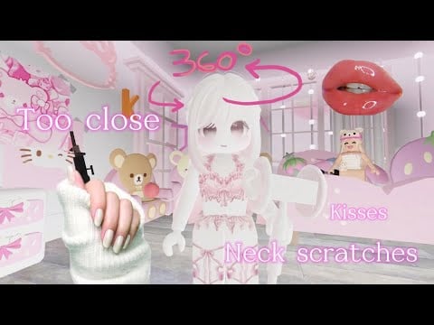 Roblox asmr (3dio) neck scratches and kisses 😘 mouth sounds for relaxation (multiple triggers) 