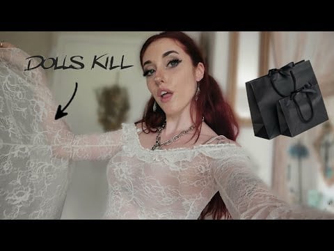 asmr ⋆ 𐙚 ̊. a slightly unhinged dollskill haul (+try on)