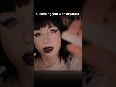 Cleansing you with crystals #asmr