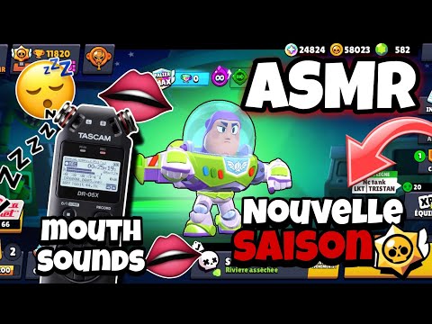ASMR BRAWL STARS • BRUITS DE BOUCHES TRES INTENSES ET  DÉCOUVERTE NOUVELLE SAISON ! 😴💤