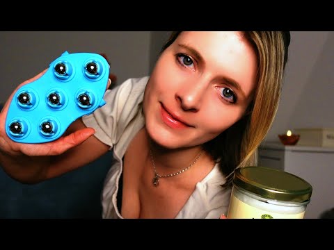 ASMR deutsch Sanfte Rückenmassage & Kopfmassage 💆‍♀️ Personal Attention Roleplay (german/POV)