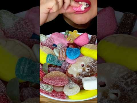 TRYING SWEDISH CANDY #asmr #candy #marshmallow #food