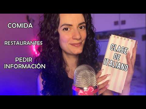 ASMR CLASE DE ITALIANO Frases Utiles de VIAJES si vienes a Italia!