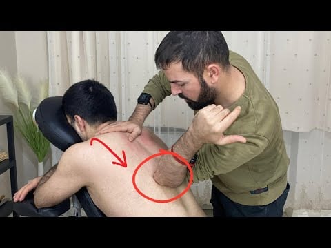 ASMR | Continuous Back Massage on Chair 😌 Stress Release Sounds