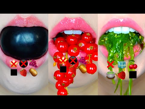 asmr 3 MINUTES FOR SLEEP EMOJI FOOD CHALLENGE 이모지 챌린지 eating sounds 리얼사운드 먹방