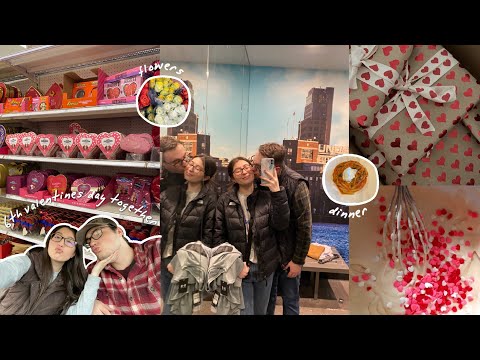 VALENTINES DAY VLOG♥️date night, dinner, shopping,6th valentines day together