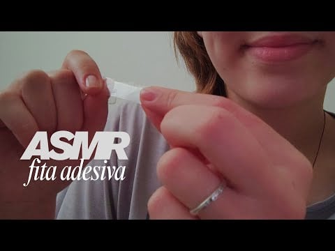 ASMR caseirinho | sons com fita adesiva na tela!