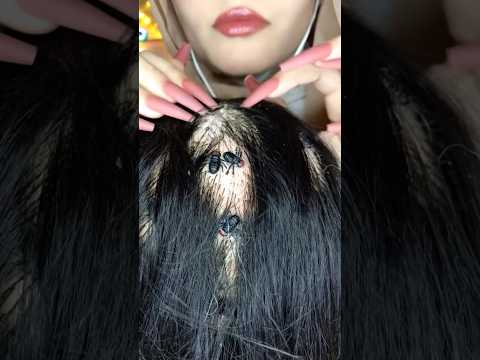 Scratching With Long Nails💅💆🏻‍♀️ #asmr #shorts #asmrmassage #satisfying #tingles #asmrscratching