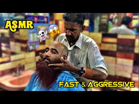 ASMR Fast & Aggressive Massage 💆‍♂️ | ASMR beard 🧔‍♂️ & Head 💆‍♂️Massage | ASMR With Yahya