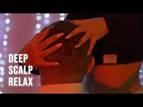 ASMR Scalp Scratching For Sleep & Gentle Head Massage for Deep Relaxation | No talking | Dark screen