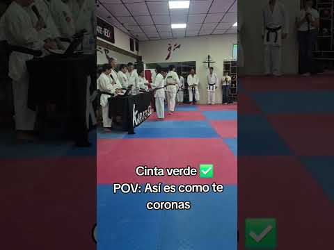 Pasamos a cinta verde #karate #artesmarciales