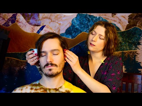 ASMR Reiki | Energy Healing for Headache and Migraine Relief (EFT tapping, aromatherapy, massage)