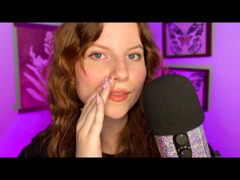 ASMR Super Up Close Breathy and Clicky Whispers 👂