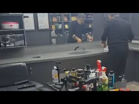 "Morning Barbershop Cleaning ASMR"