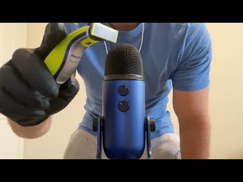 One Minute Cranial Beard Shave ASMR