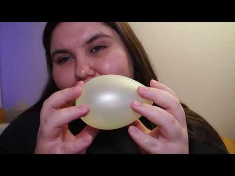 ASMR ✨ Touching a Yellow Balloon with My Fingers | Sounds for Sleep and Relaxation