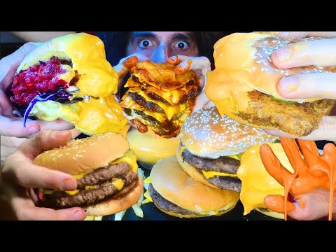 ASMR Eating MOST POPULAR FOODS 2 HOURS MUKBANG No Talking Sleep Aid! 먹방