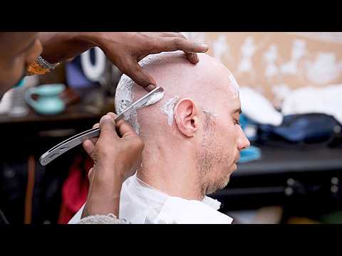 The Cleanest Head Shave You’ll Ever See | Master Cracker ASMR