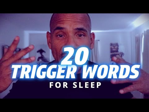 ASMR | 20 Slow Tingly Trigger Words For Sleep - background sounds for gaming or sleeping