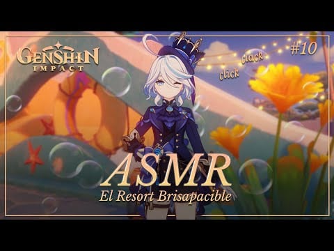 ASMR ✧ Relax total en la actualización veraniega ☀️ Genshin Impact #10 [susurros + mic scratching]