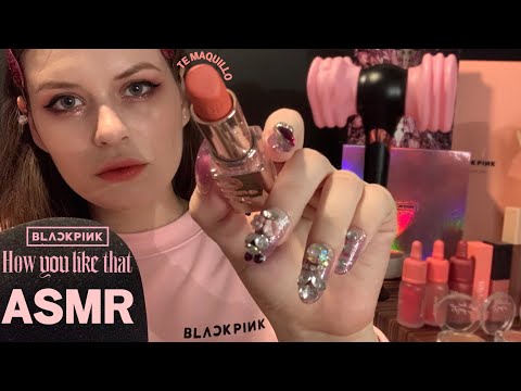 ASMR✨TE MAQUILLO PARA EL CONCIERTO DE BLACKPINK💄(메이크업 롤플레이 외국인 ㅋ)